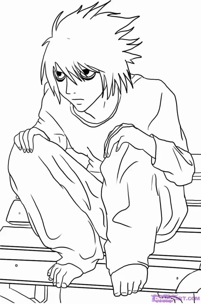 Desenhos de Death Note Para Colorir 15