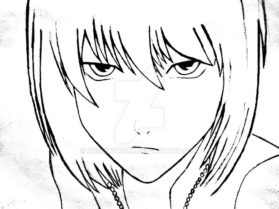 Desenhos de Death Note Para Colorir 27