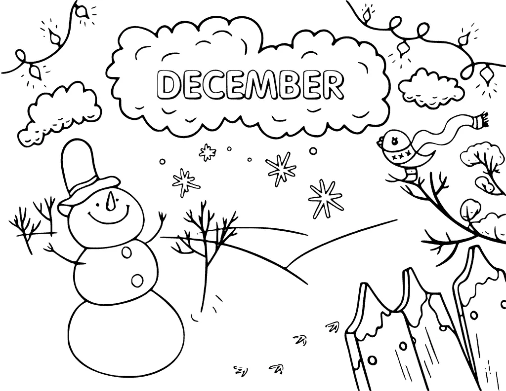 Diciembre Para Colorear 46