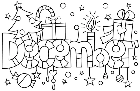 Diciembre Para Colorear 6