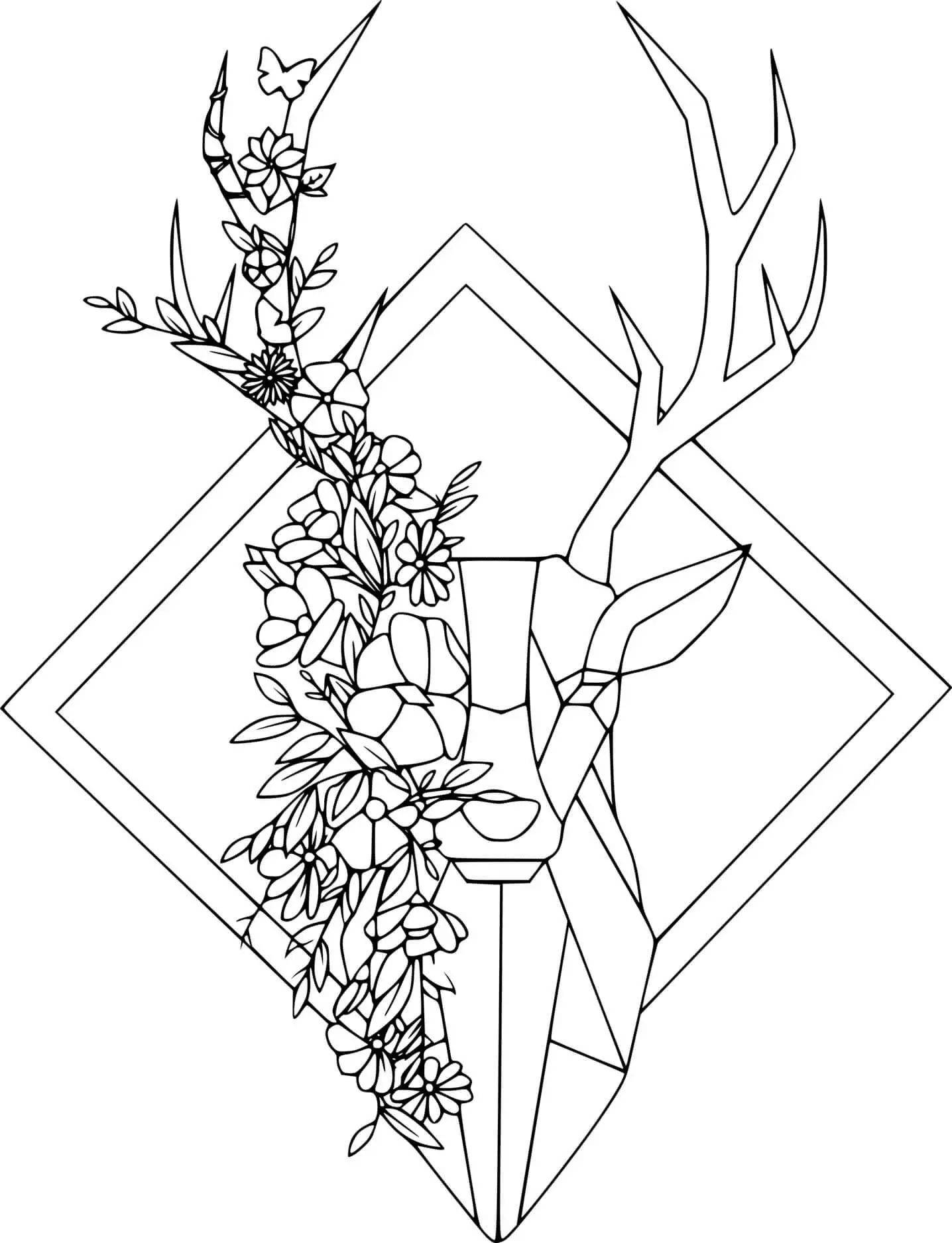 Deer Coloring Pages 25