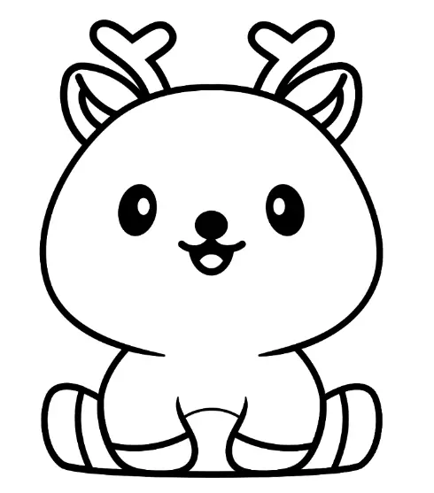 Deer Coloring Pages 3