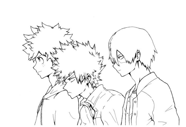 Deku Izuku Midoriya Coloring Pages