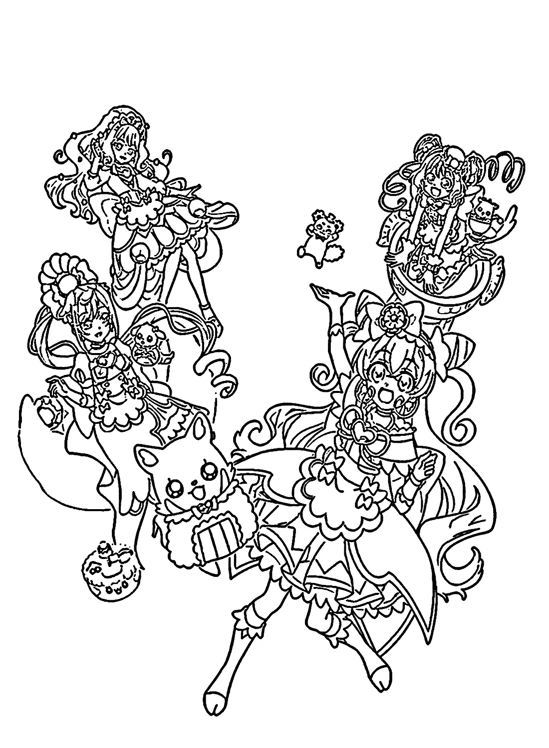 Delicious Party Pretty Cure Ausmalbilder