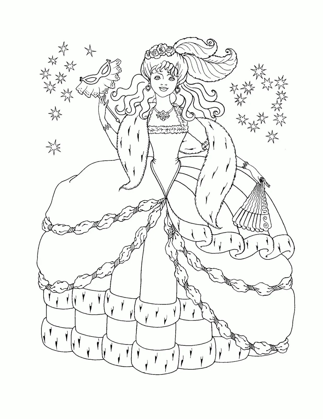 Desenhos de Disney Princess Para Colorir