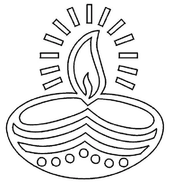 Diwali Para Colorear 1