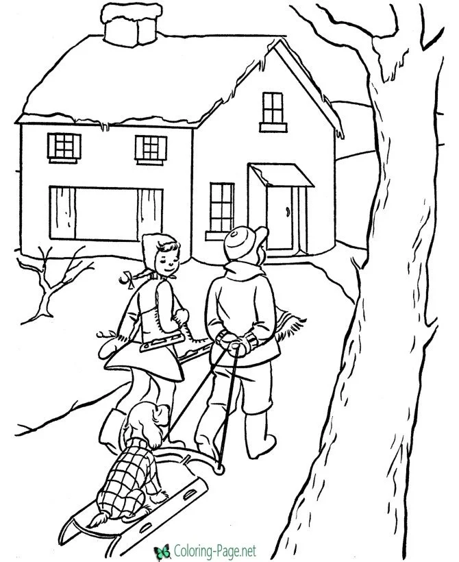 Dollhouse Coloring Pages