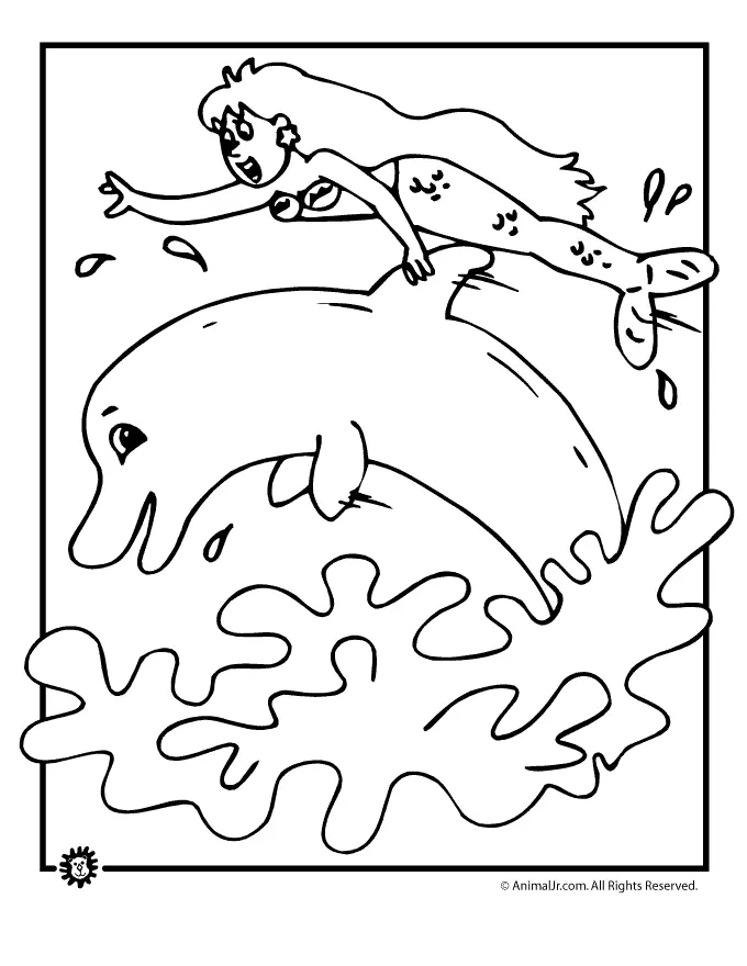 Desenhos de Golfinhos Para Colorir 32