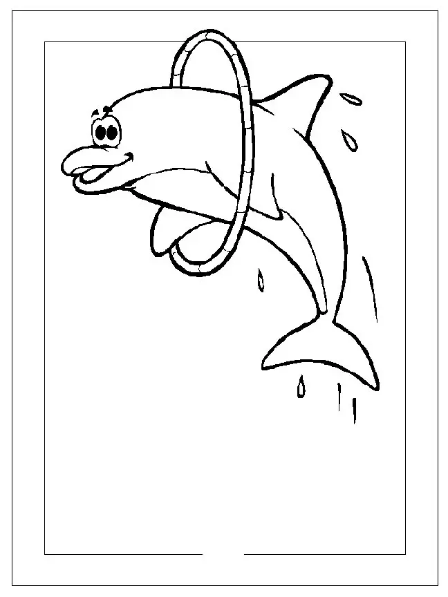 Desenhos de Golfinhos Para Colorir 38
