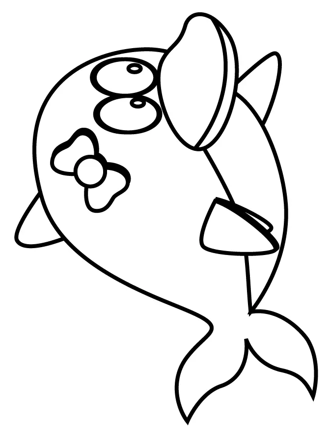 Desenhos de Golfinhos Para Colorir 39