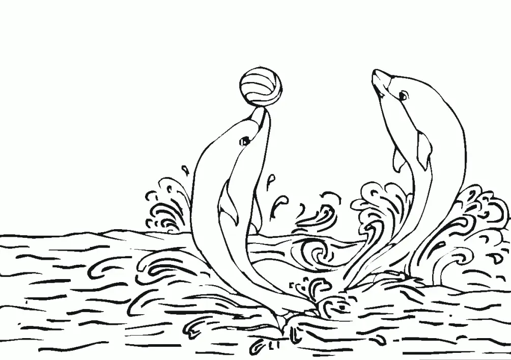 Desenhos de Golfinhos Para Colorir 82