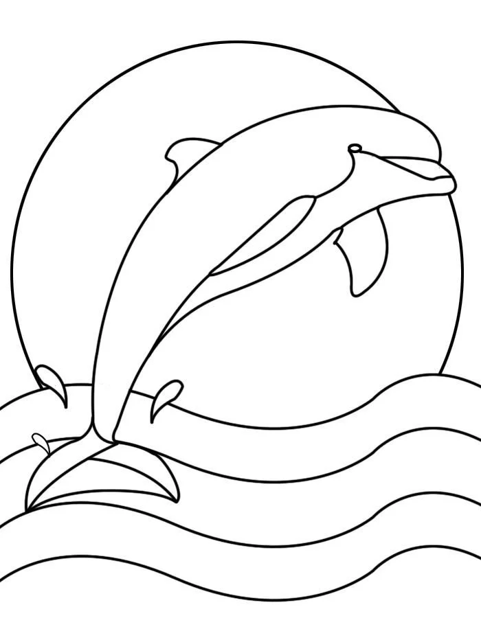 Desenhos de Golfinhos Para Colorir 87
