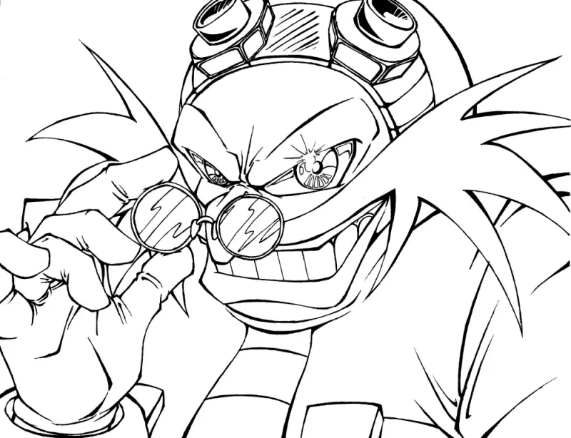 Dr Eggman Coloring Pages