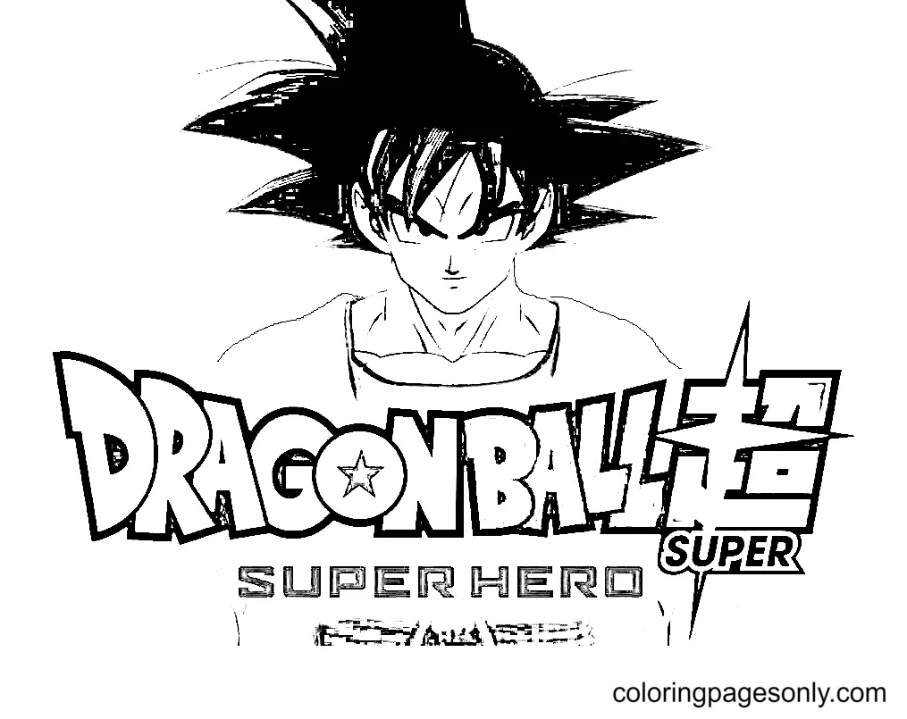 Dragon Ball Super Super Hero Para Colorear 17
