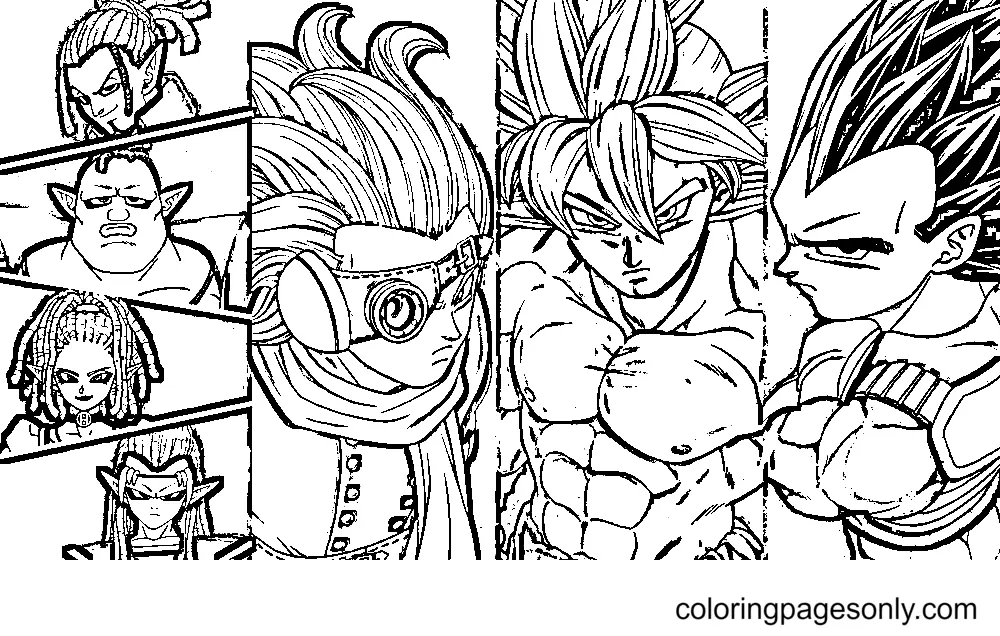 Dragon Ball Super Super Hero Para Colorear 4