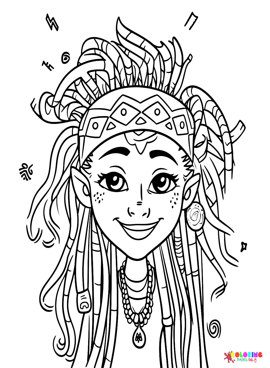 Dreadlocks Ausmalbilder 23