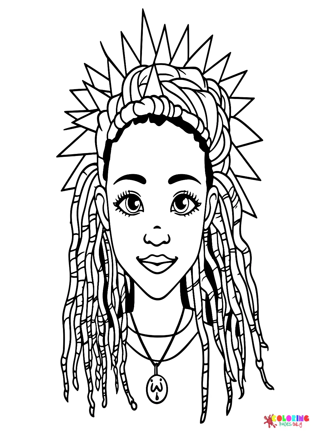 Dreadlocks Ausmalbilder 6