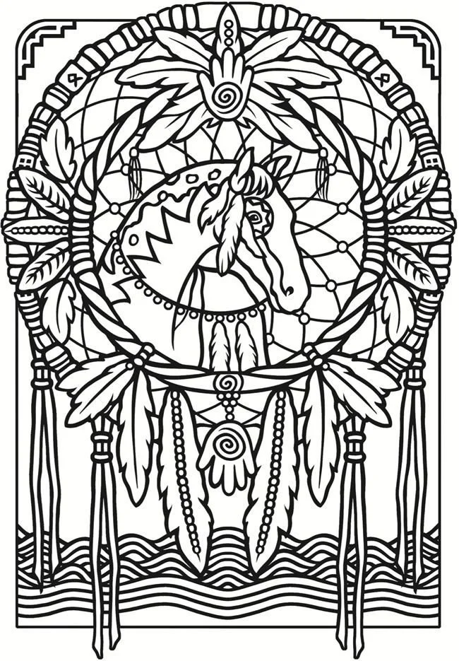 Dream Catcher Coloring Pages 17
