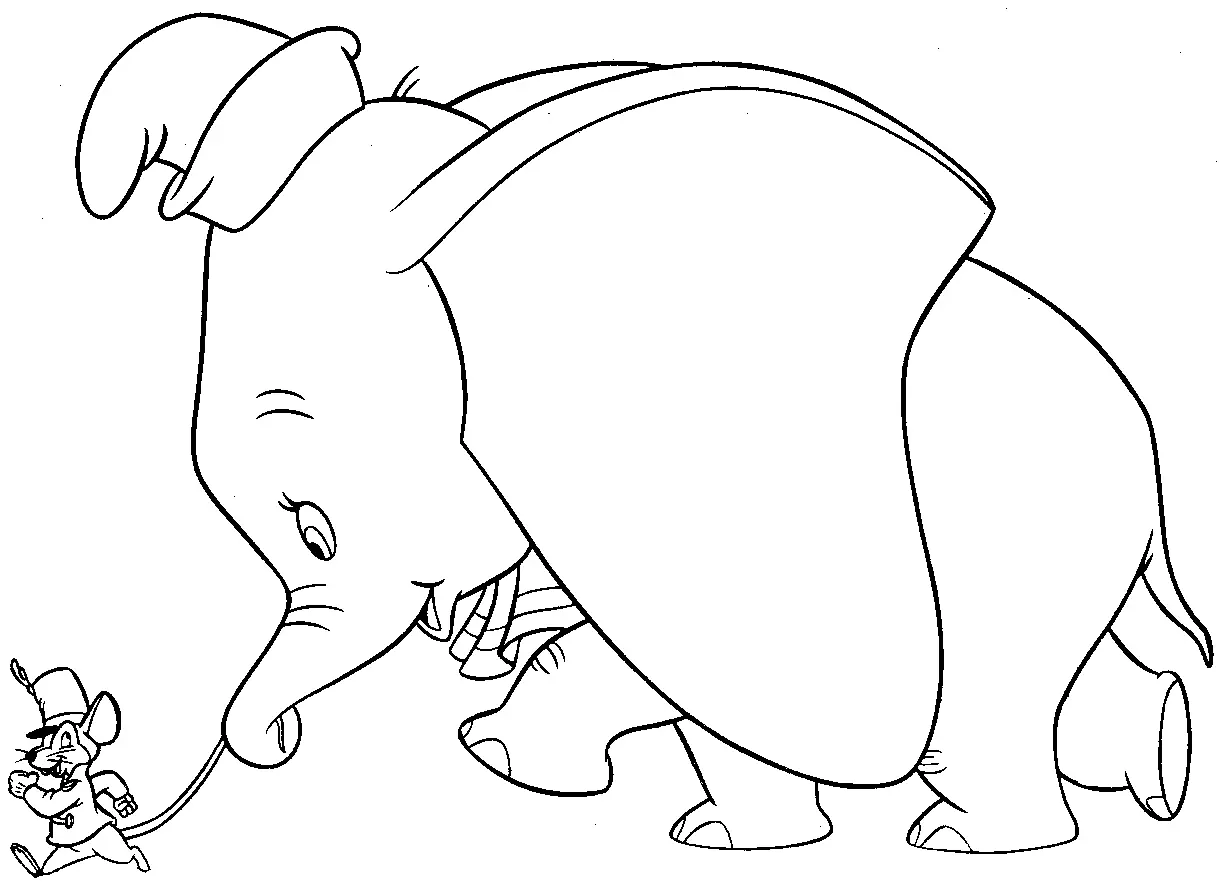 Desenhos de Dumbo Para Colorir