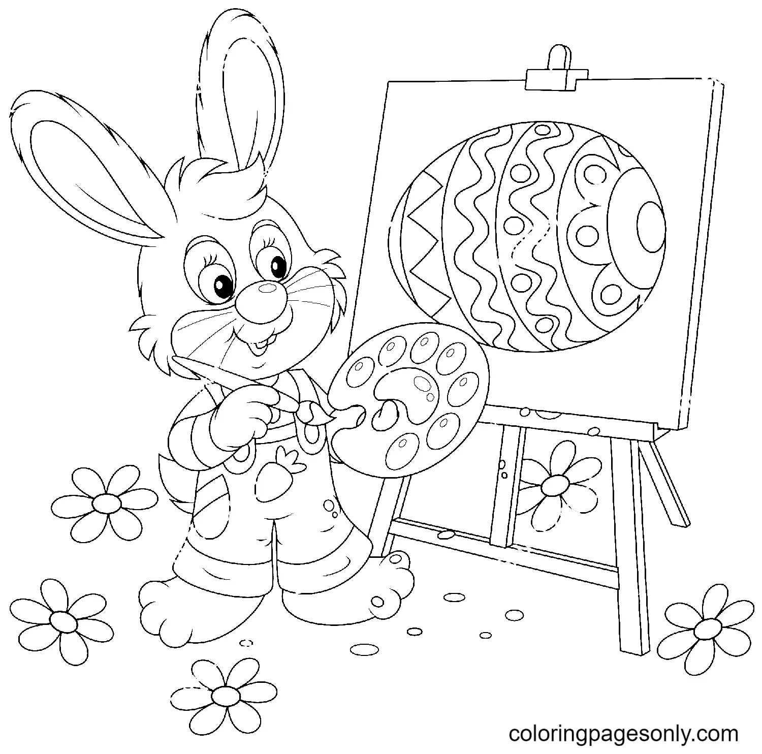 Osterhase Ausmalbilder 59