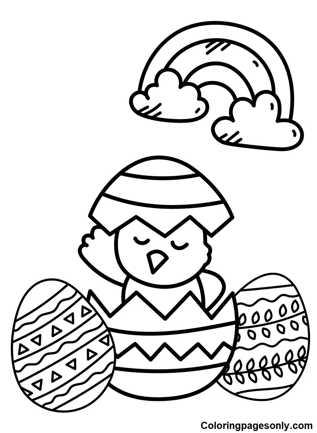 Osterküken Ausmalbilder 10