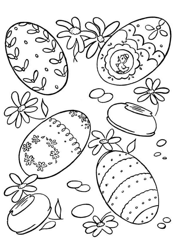 Desenhos de Ovos de Pascoa Para Colorir 110
