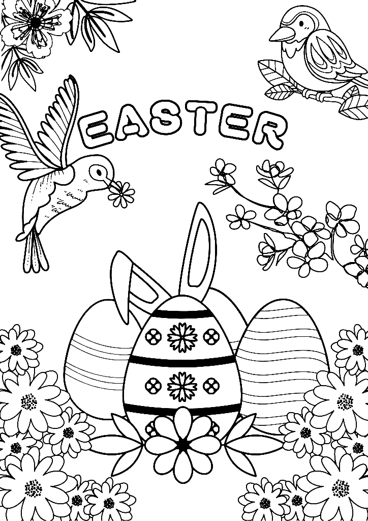 Desenhos de Ovos de Pascoa Para Colorir 126
