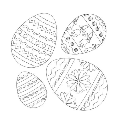 Desenhos de Ovos de Pascoa Para Colorir 24