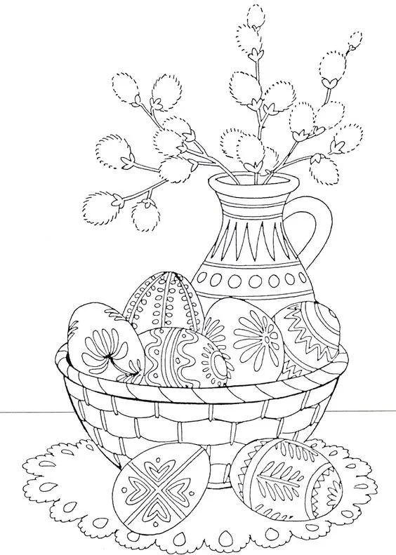 Desenhos de Ovos de Pascoa Para Colorir 50