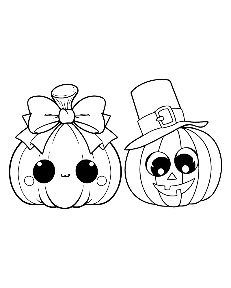 Einfaches süßes Halloween Ausmalbilder 12