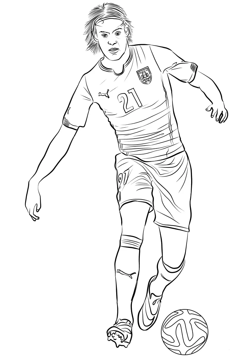Edinson Cavani Ausmalbilder 6