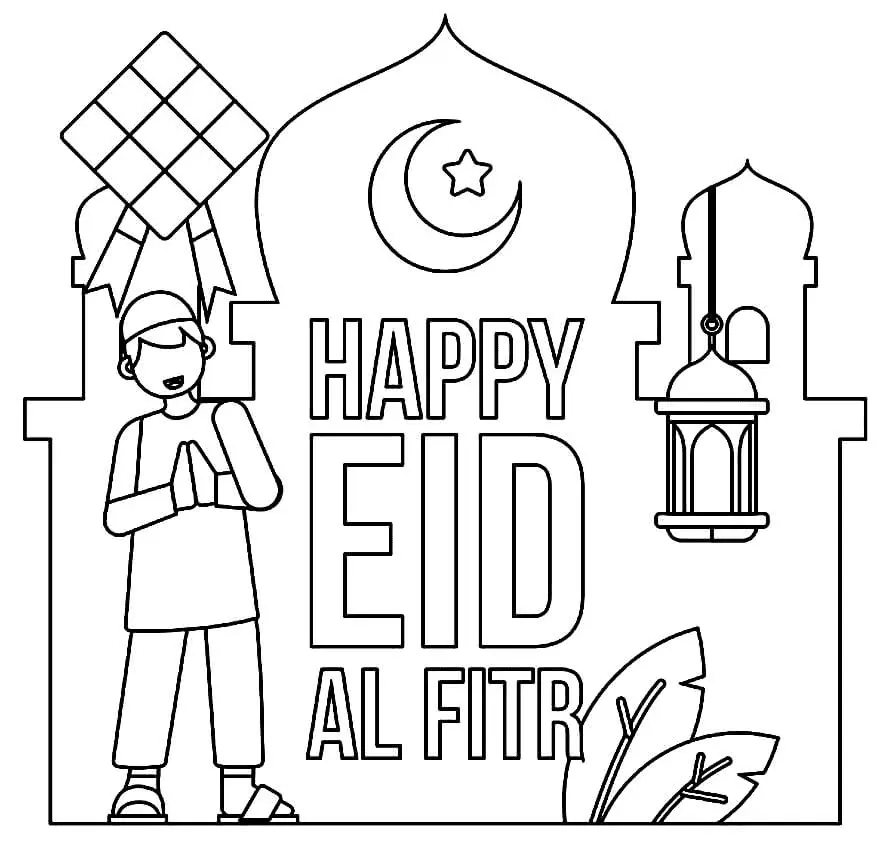 Eid Al Fitr Coloring Pages 17