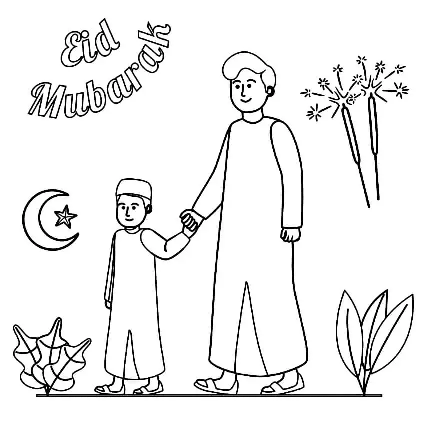 Eid Al Fitr Coloring Pages 18