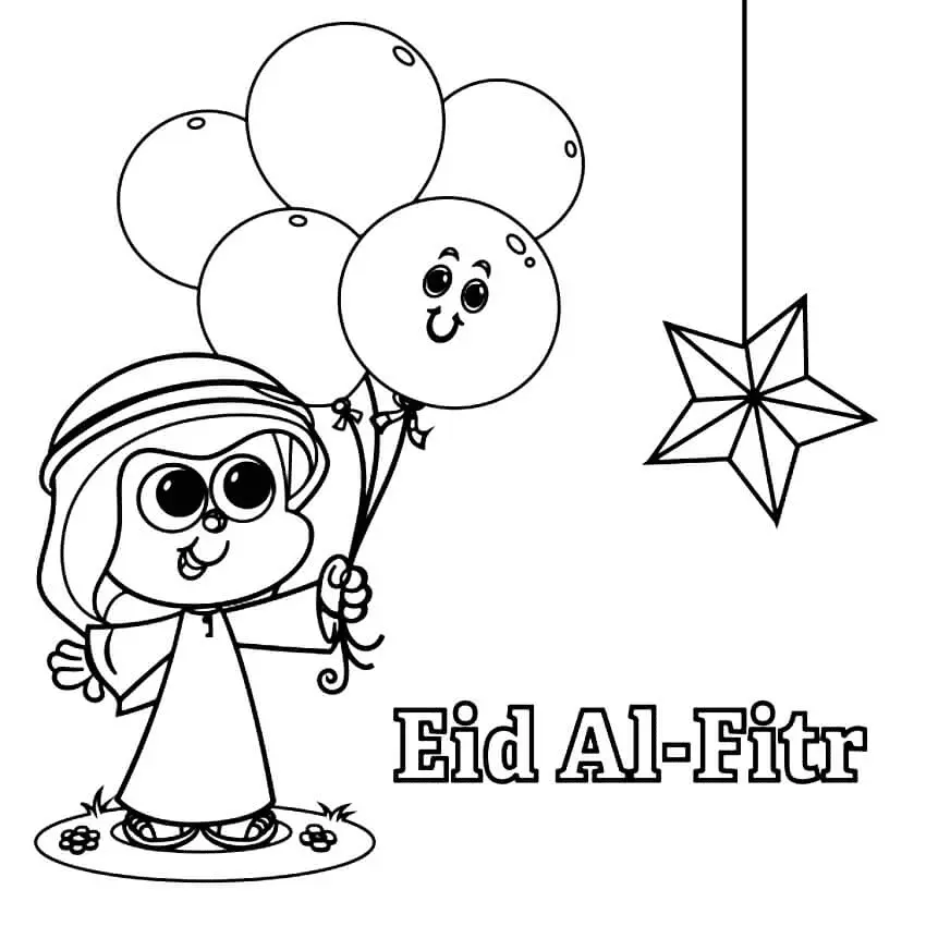 Eid Al Fitr Coloring Pages 19