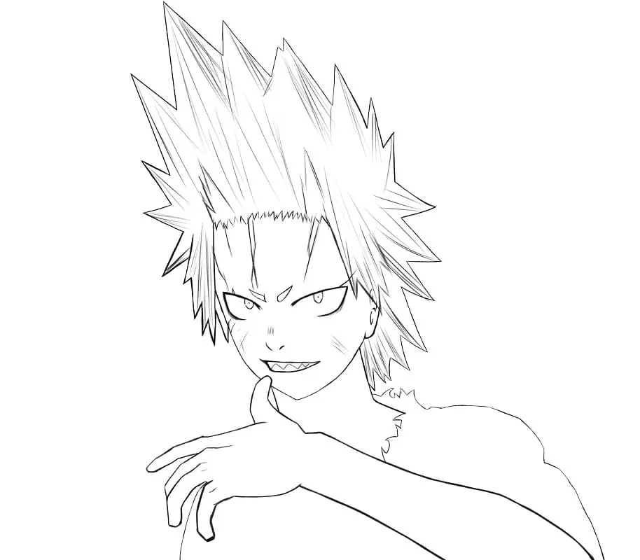 Eijiro Kirishima Para Colorear 25
