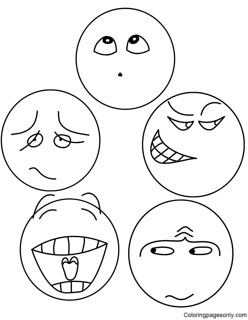 Emotions Coloring Pages 12