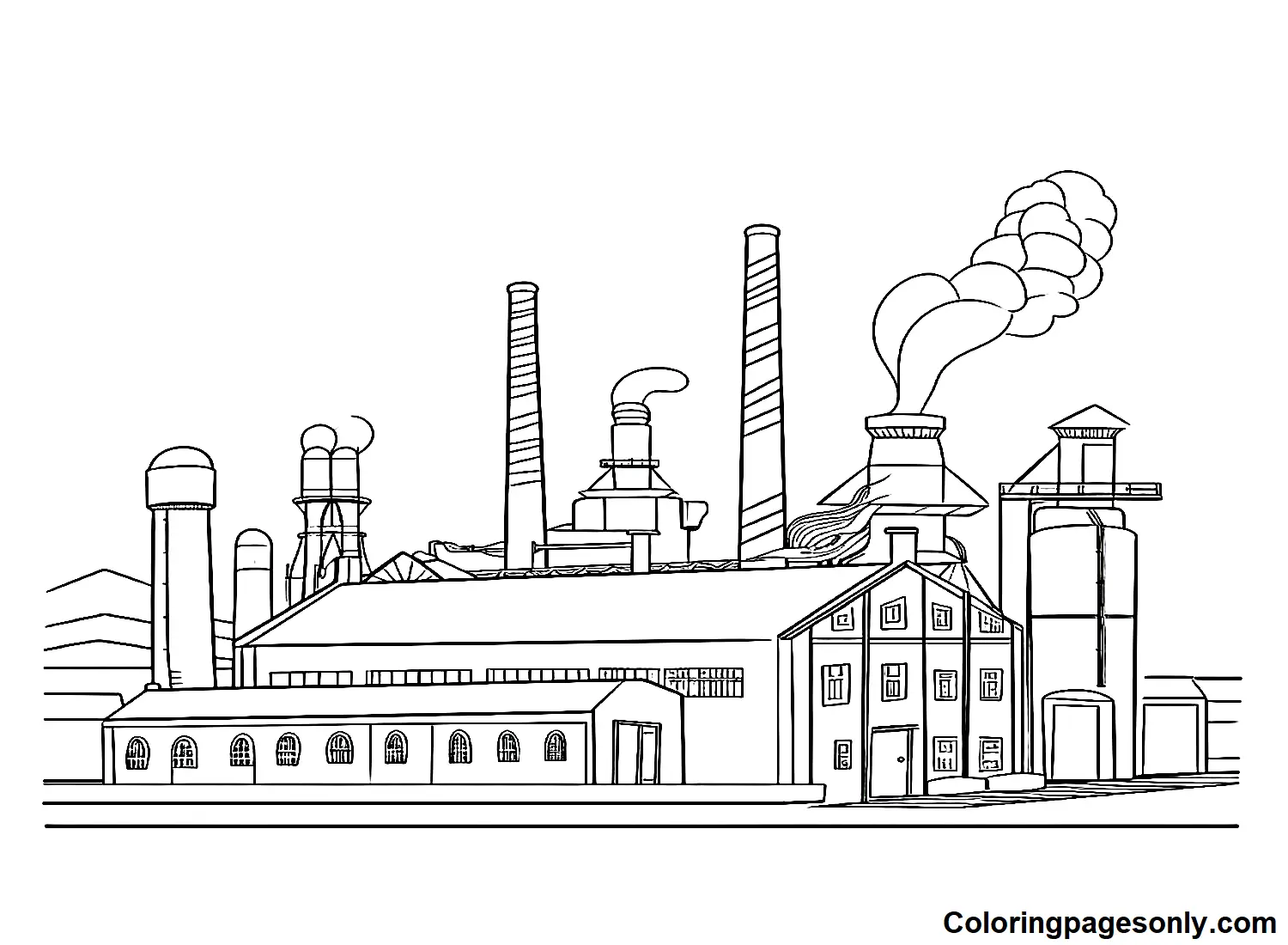 Factory Coloring Pages 15