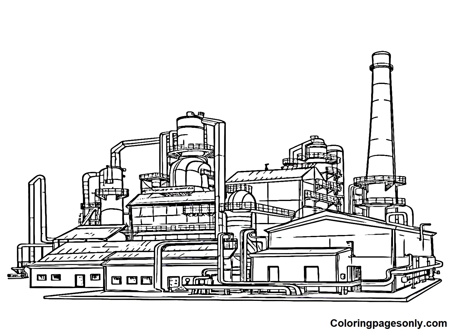 Factory Coloring Pages 2
