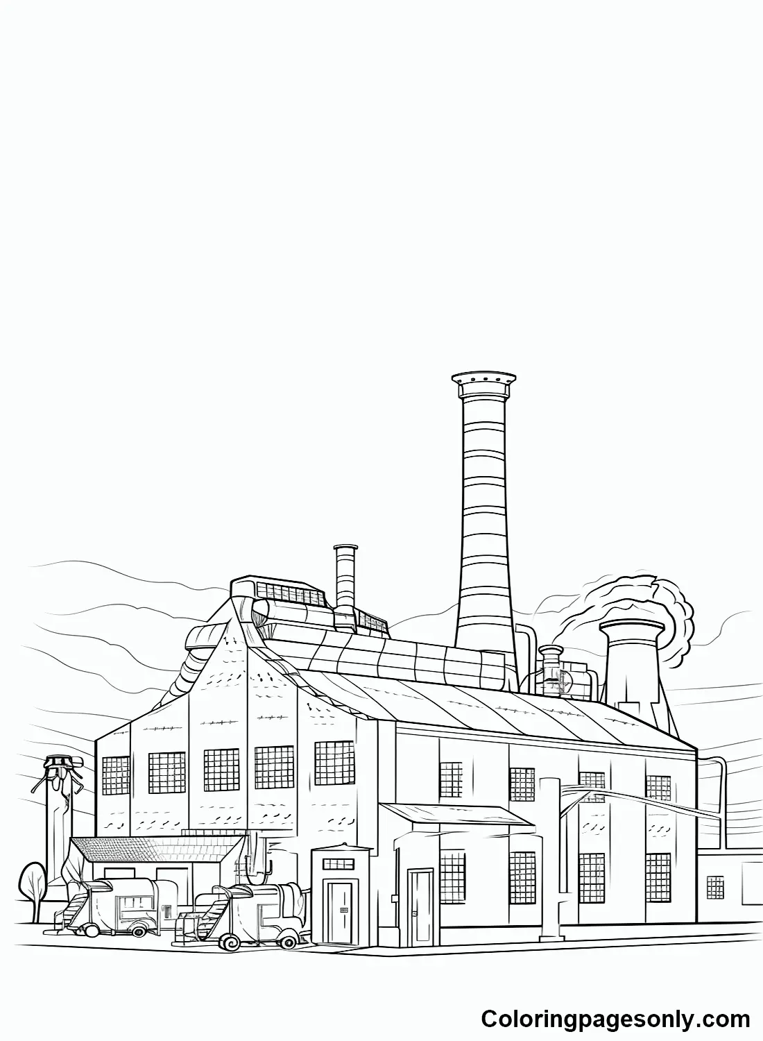 Factory Coloring Pages 9