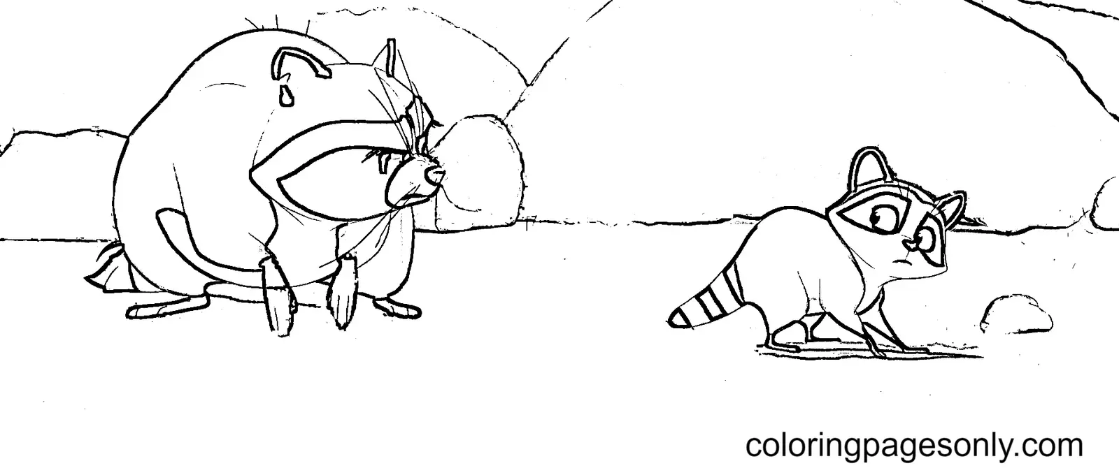Desenhos de Longe Da Arvore Para Colorir