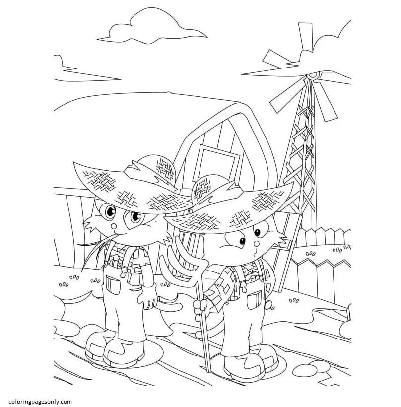 Desenhos de Animais de Fazenda Para Colorir