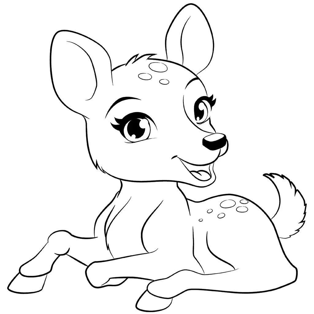 Reh Ausmalbilder 79