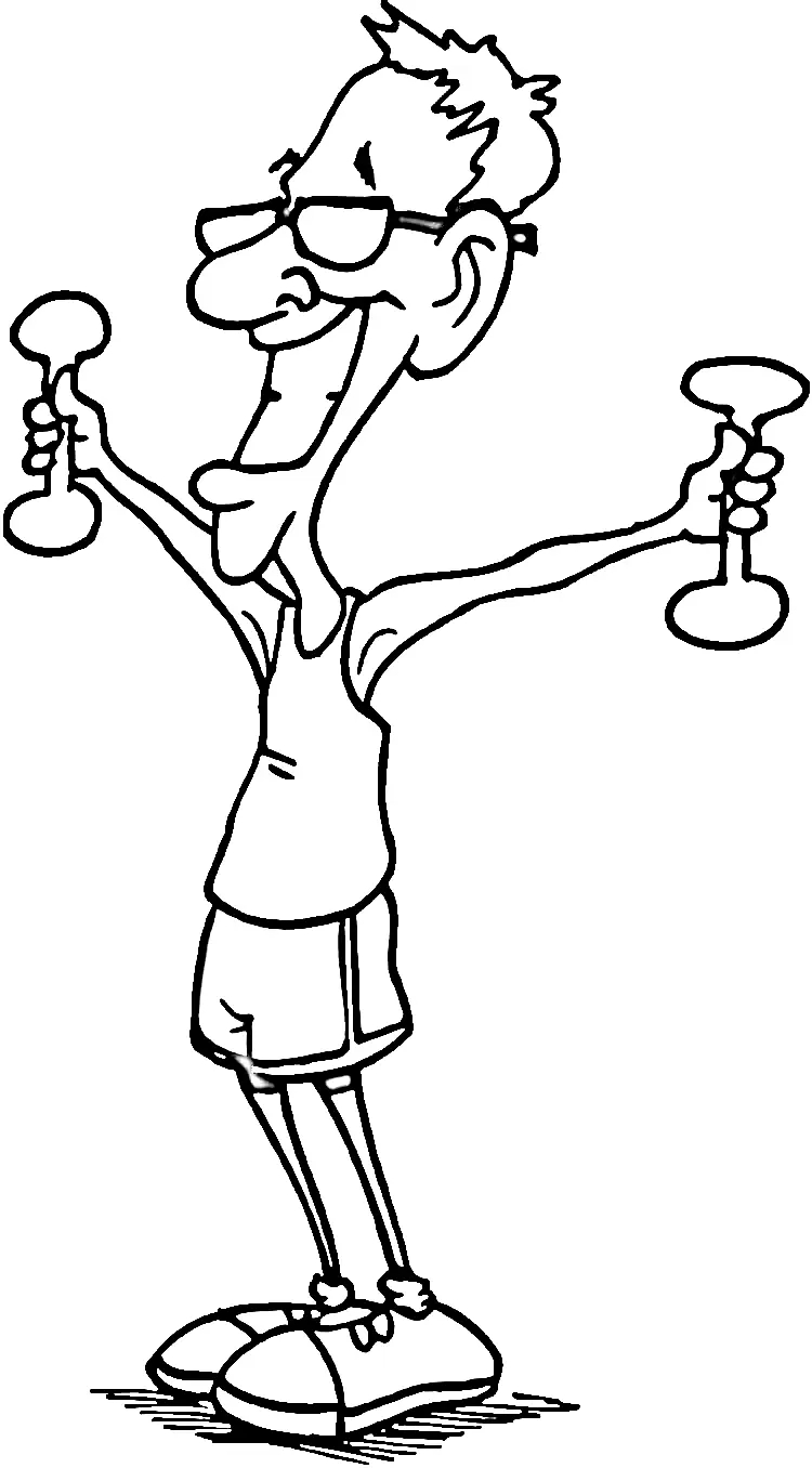 Fitness Coloring Pages 18