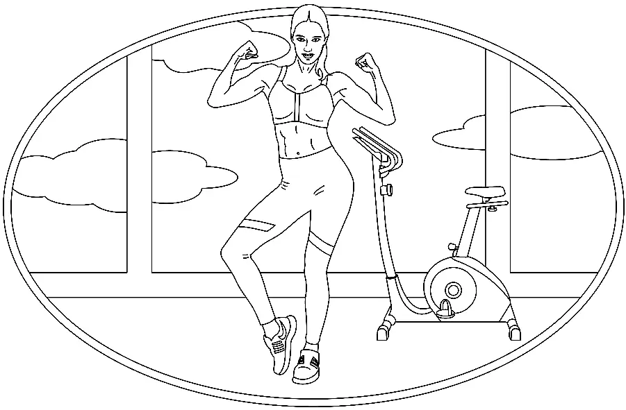 Fitness Coloring Pages 20