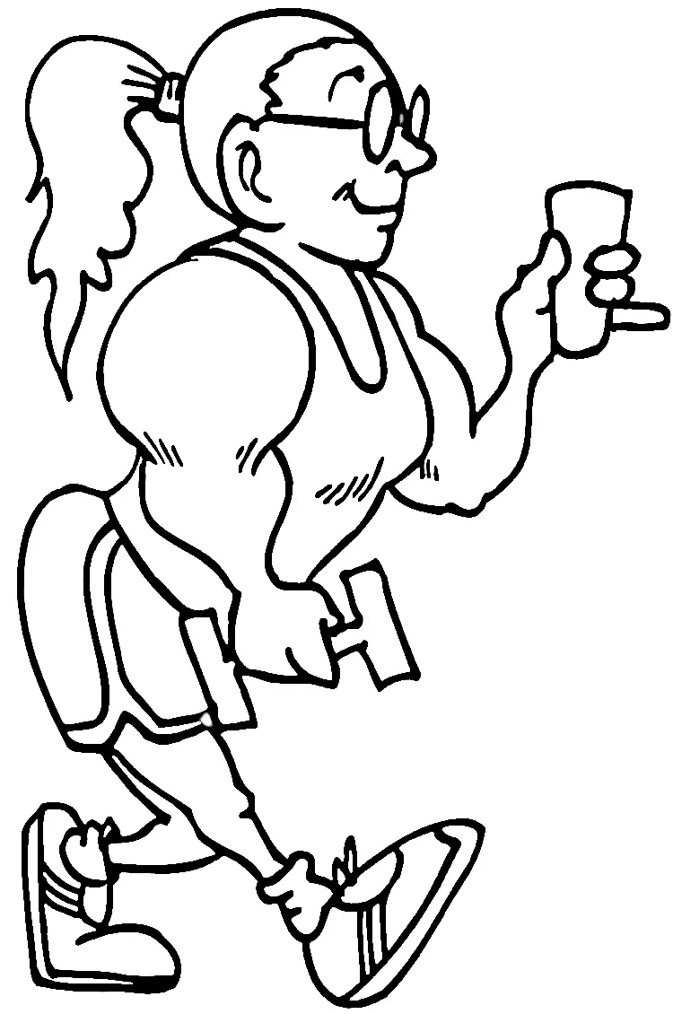 Fitness Coloring Pages 29
