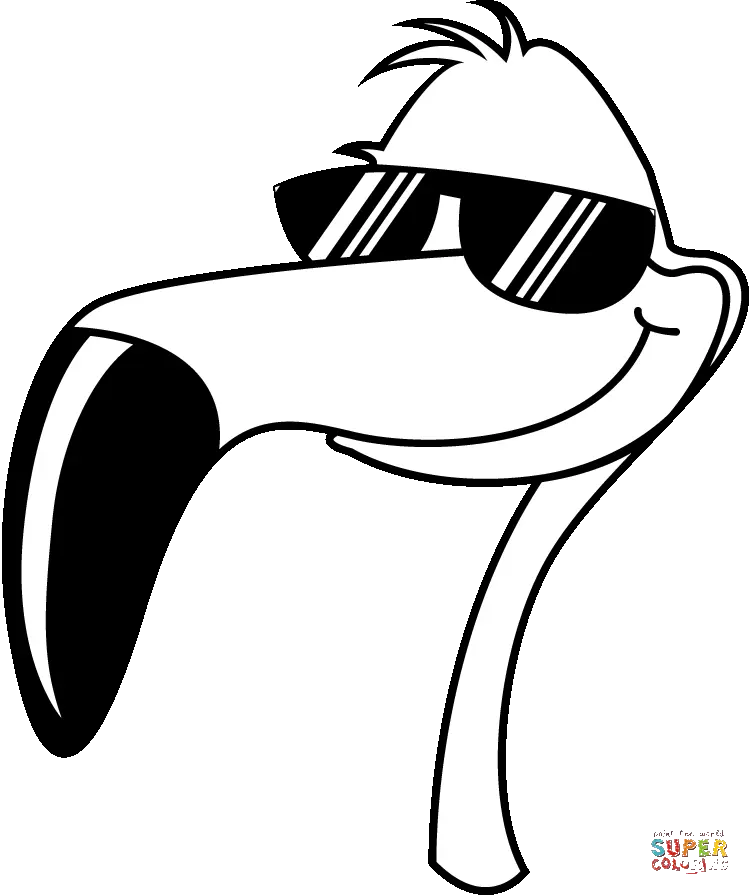 Desenhos de Flamingo Para Colorir 9