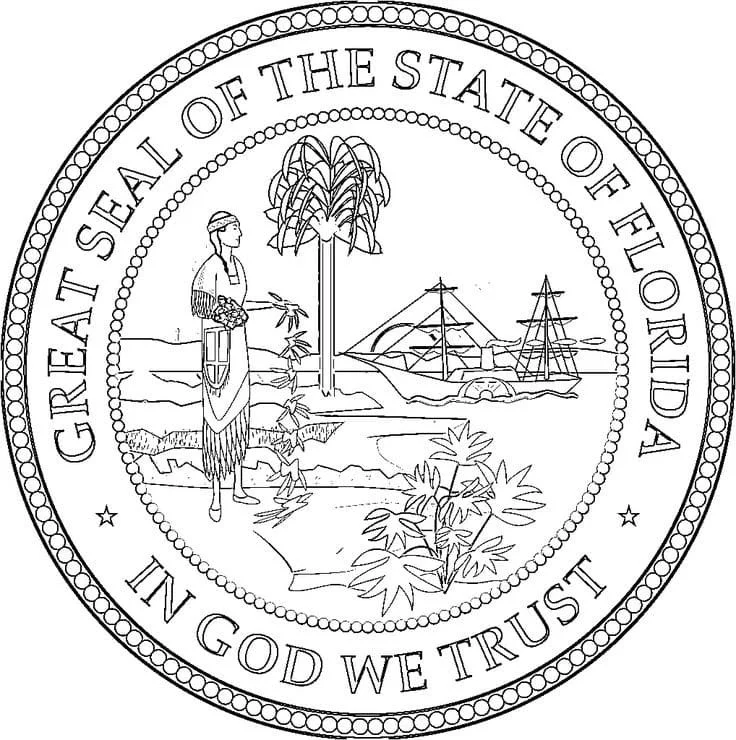 Desenhos de Florida Para Colorir 6