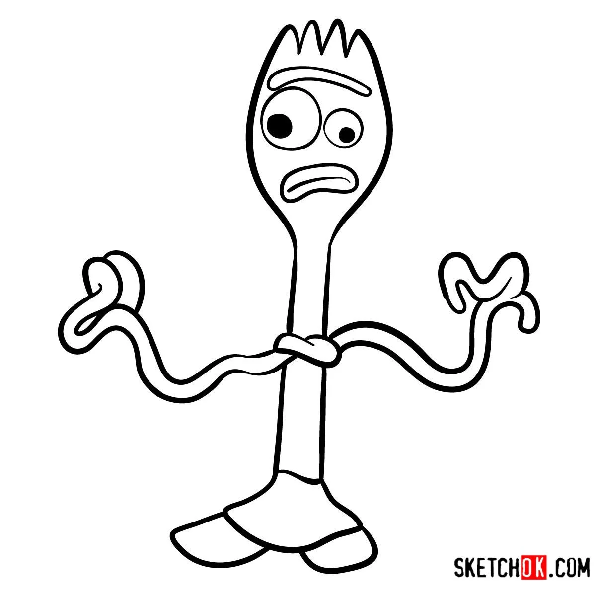 Forky Ausmalbilder 7