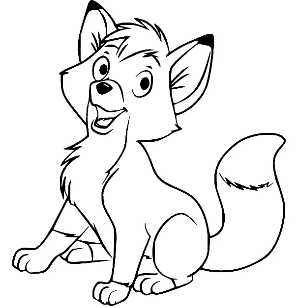 Fox and the Hound Coloring Pages 12