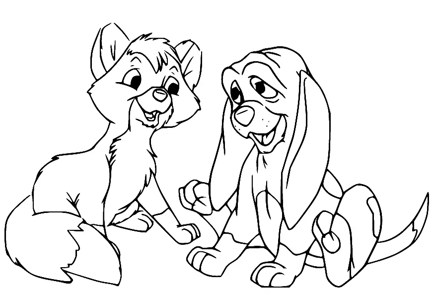 Fox and the Hound Coloring Pages 25